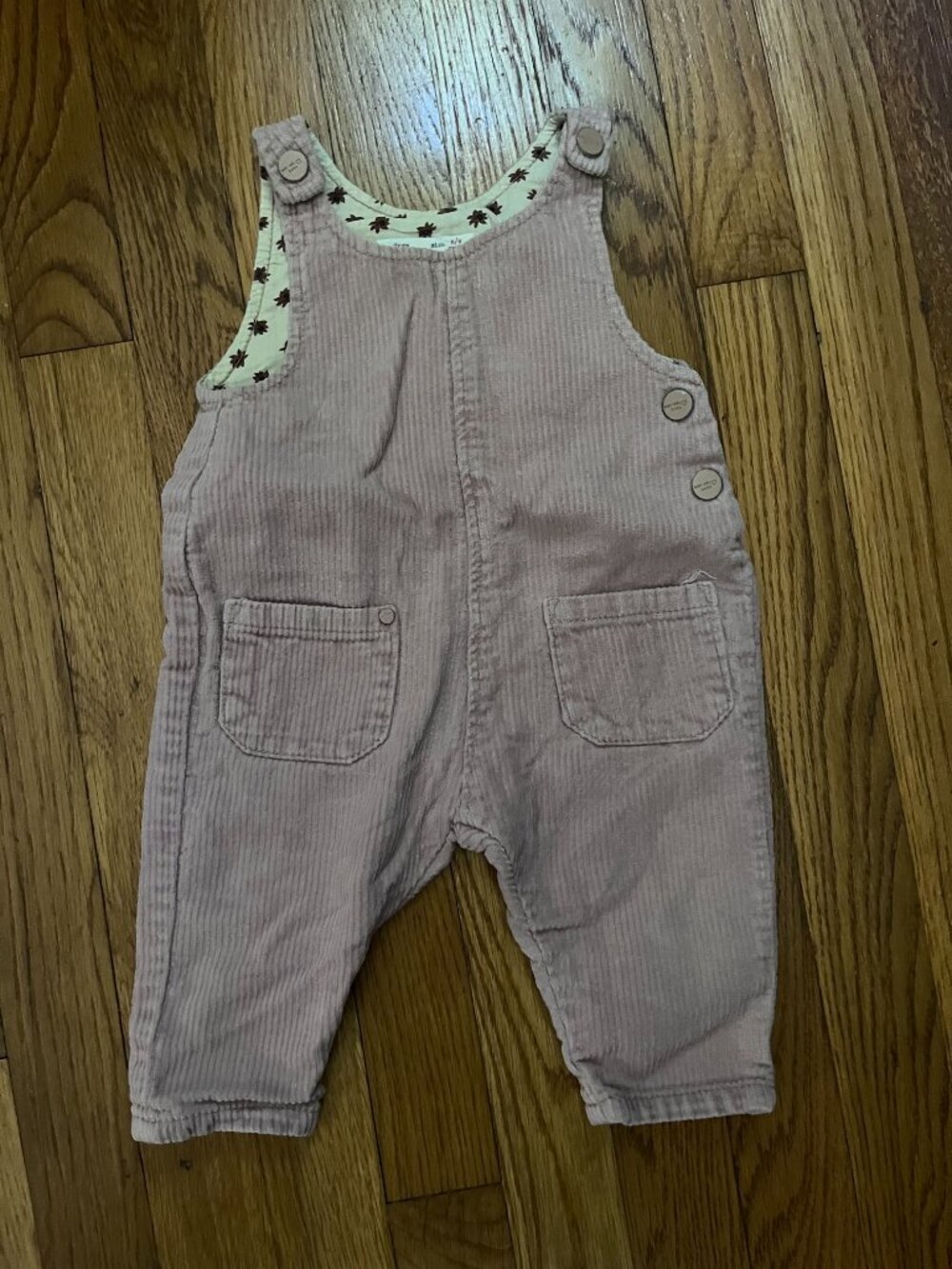Baby Girl Corduroy Overall Set, Purple, 6-9 Months - Picture 2 of 7
